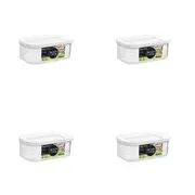 24x Lemon & Lime 460ML Fresh Seal Canister Food/Snack Storage Organiser White