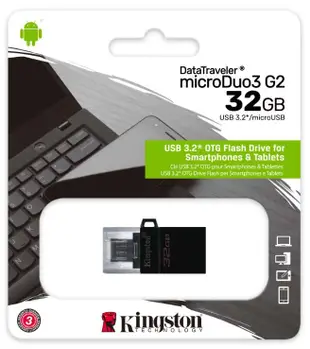 Kingston 金士頓 32GB microDuo 3.0 G2 USB OTG 隨身碟 手機隨身碟 MicroUSB