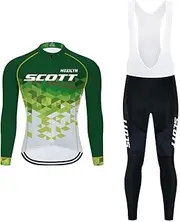 [Moxilyn] Cycling Jersey Kits Men's Clothing Cycling Outfit Cycling Jersey Long Sleeve +20D Gel Pants Men Cycling Clothing Breathable Quick Dry MTB Jersey