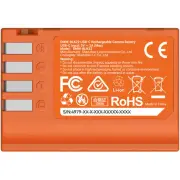 SmallRig DMW-BLK22 USB-C Rechargeable Camera Battery (Orange) 4979