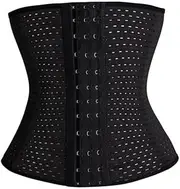 [Ipetboom] Waist Slimming Breathable Corset Girdle Postpartum Belly Belt for Women Black Elastic for Comfortable Wear
