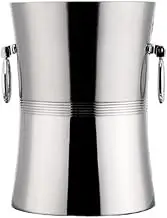 Ice Buckets Stainless Steel Ice Bucket Bar Utensils Household Keep Cold Champagne Beer Loaded Ice Grain Bucket Commercial Beer, Drinks and Wine Cooler(Small)