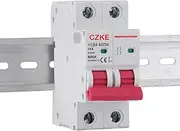 DJDLFA YCB9-80DM 2P DC MCB 6KA 500V Mini Circuit Breaker 16A 20A 25A 32A 40A 50A DC Safety Protection (Color : 2P, Size : 25A)