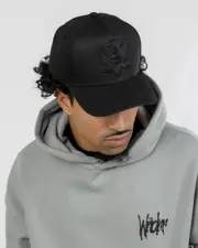 [Mitchell & Ness] Mitchell & Ness Men's Mighty Ducks Anaheim Pro Pinch Snapback Cap in Black One Size Black