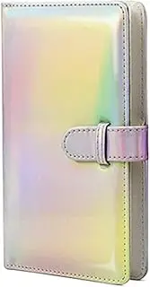 Goodsnetic Mini Photo Album, 96 Pocket Compatible For Fujifilm Mini 7s 8 8+ 9 25 26 50s 70 90 Instant Camera, Portable Wallet Photo Album 2x3 Inch Film, Silver