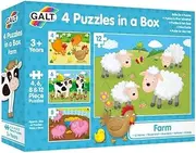 Galt - 4 Puzzles In A Box - Farm