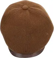[LIFKOME] Classic French Beret Cap Women's Driving Cap Versatile Sun for Seasons Light Brown