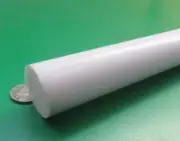 Teflon PTFE Virgin White Rod 1 1/4" (1.25) Diameter x 72 Long, 1 Unit, Extruded