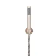 Round Brass Hand Shower Bath Set on Fixed Bracket - Champagne