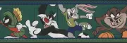 Classic Marvin Martian Looney Tune Taz Bug Bunny Daffy Vtg Wallpaper Wall Border