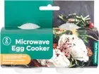 Microwave Egg Cooker Maker Perfect Eggs Cooking Kitchen Poacher Set of 2