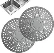 Shower Drain Cover,Silicone Drain Protector - Round Shape Anti-Clog Bathroom Fixtures for Kitchen Restroom Laundry Room Apartment