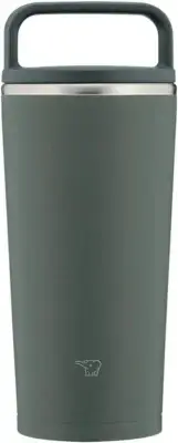 Zojirushi Mahobin Water Bottle Tumbler Carry Portable Handle 325ml Forest Gray