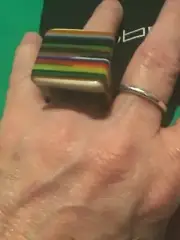 Huge Lucite Sobral Marked Ring Pop Art