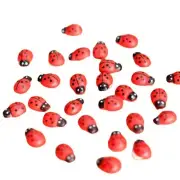 100Pcs Painted Wooden Flatback Miniature Embellishments DIY Grafts