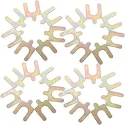 CLISPEED 100pcs U Shaped Brake Line Clips for Hose Lock Durable Metal Retaining Clip for Vehicle Stability Adjustments Compatibility for Cars and Trucks