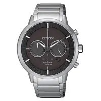在飛比找Yahoo奇摩購物中心優惠-CITIZEN 銀白鈦金屬光動能男腕錶-42mm