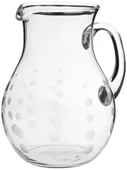Dishwasher Safe 3.25-quart Capacity Round Glass Beverage Pitcher