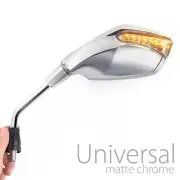 Chrome Mirror LED Turn Signal for Kawasaki ER-6N Z750 Z1000 Vulcan Versys