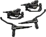 Upgrade Your Ride with Our Mountain Bike Hydraulic Brake Kit Dual Piston Disc Brake Left and Front Set Special Brake Oil Hose Included
