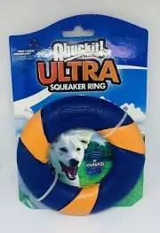 Chuckit! Ultra Squeaker Ring Dog Toy, Outdoor the ultimate chase and fetch NEW!