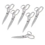 6 Pcs Heavy Duty Stainless Steel Tailor Upholstery Scissors 6'' Shears Sliver