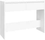 Console Table Entryway Table Narrow Sofa Table Entrance Table Hallway Entry Table, White 100x35x76.5 cm Engineered Wood