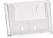 taymar 1 x A6 Landscape Clear Postcard Holder Wall Leaflet Holder