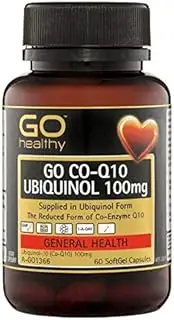 Co-Q10 Ubiquinol 100mg 60 Softgel Capsules, Amber (Pack of 1)