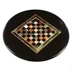 18"x18" Marble Black Chess Table / Coffee Table/ Custom Table Black Friday Gift
