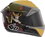 6D HELMETS 30-0808 ATS-1R Helmet - Voodoo Ranger - Gloss Black/Gold - XL