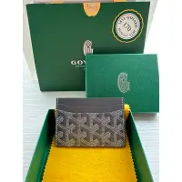 在飛比找蝦皮購物優惠-Goyard 灰色名片夾