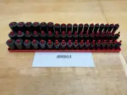 Snap-on Tools USA NEW RED 54pc 1/2" Drive 6pt Impact Metric Master Socket Set