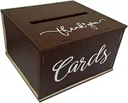 Folpus Wedding Card Box,Money Gift Box Farmhouse Table Wooden Card Holder with Slot for Party Keepsake Display Centerpiece Ceremony