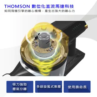 THOMSON 手持無線吸塵器 豪華旗艦版 SA-V06D (加贈鋰電池、座充)【福利品】廠商直送 現貨