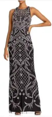New Aidan Mattox Embellished Column Gown size 10
