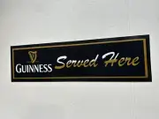 GUINNESS BEER RUBBER BACKED BAR MAT RUNNER