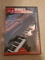 CD Sheet Music Class Wolfgang Mozart Complete Works Piano Subito Pub PC And Mac