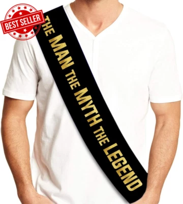 Groom Bucks Night Sash, Bachelor Party Supplies & Stag Do Decorations