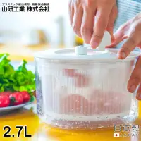 在飛比找momo購物網優惠-【好拾物】日本山研工業 日本製 蔬果清洗 脫水機 蔬菜脫水器