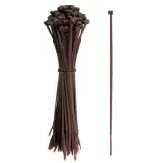 Zip Ties Plastic Cable Ties, Wire Tie 6 Inch - (1000 Pack, Brown)