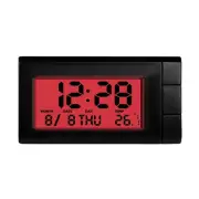 Mini LCD Screen Digital Clock 2in1 Interior Car Auto Temperature B8Q2 O1K2