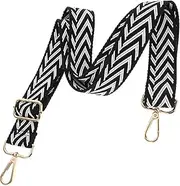 1pc Backpack Strap Bag Belt Universal Purse Strap Wide Shoulder Strap Black Braided Tape