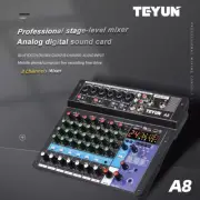 8/6 Channel Profession Portable Mixer Sound Mixing Console Bluetooth-compatible