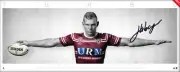 Tom Trbojevic Manly Sea Eagles NRL Full WINGS Signed ‘TURBO’ Unframed Official
