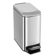 Small Bathroom Trash Can with Lid Soft Close 6 Liter / 1.6 Gallon Stainless S...