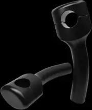 LA 5.5 Flat Black Smooth Hefty Handlebar Riser Pullback Kawa Vulcan 900 06-19