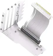 NonMiFyR GPU Support Bracket Vertical Easy to Install Motherboard Accessory Video Card Holder GPU Support Kit 90 Degree Angle, White NO Light