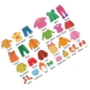 Clothing Labels for Kids Clothes Organization Stickers Wardrobe Dresser