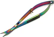 Embroidery Sewing Scissor - Titanium Spring Action Scissor 4.5" - German Grade S